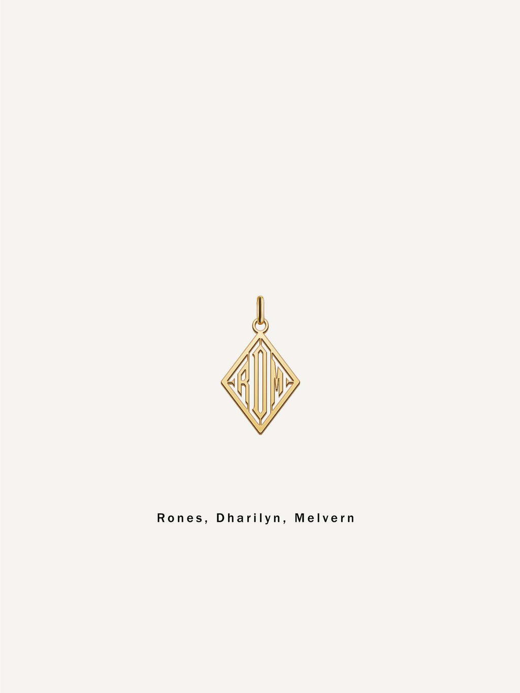 18k Gold Triad Pendant