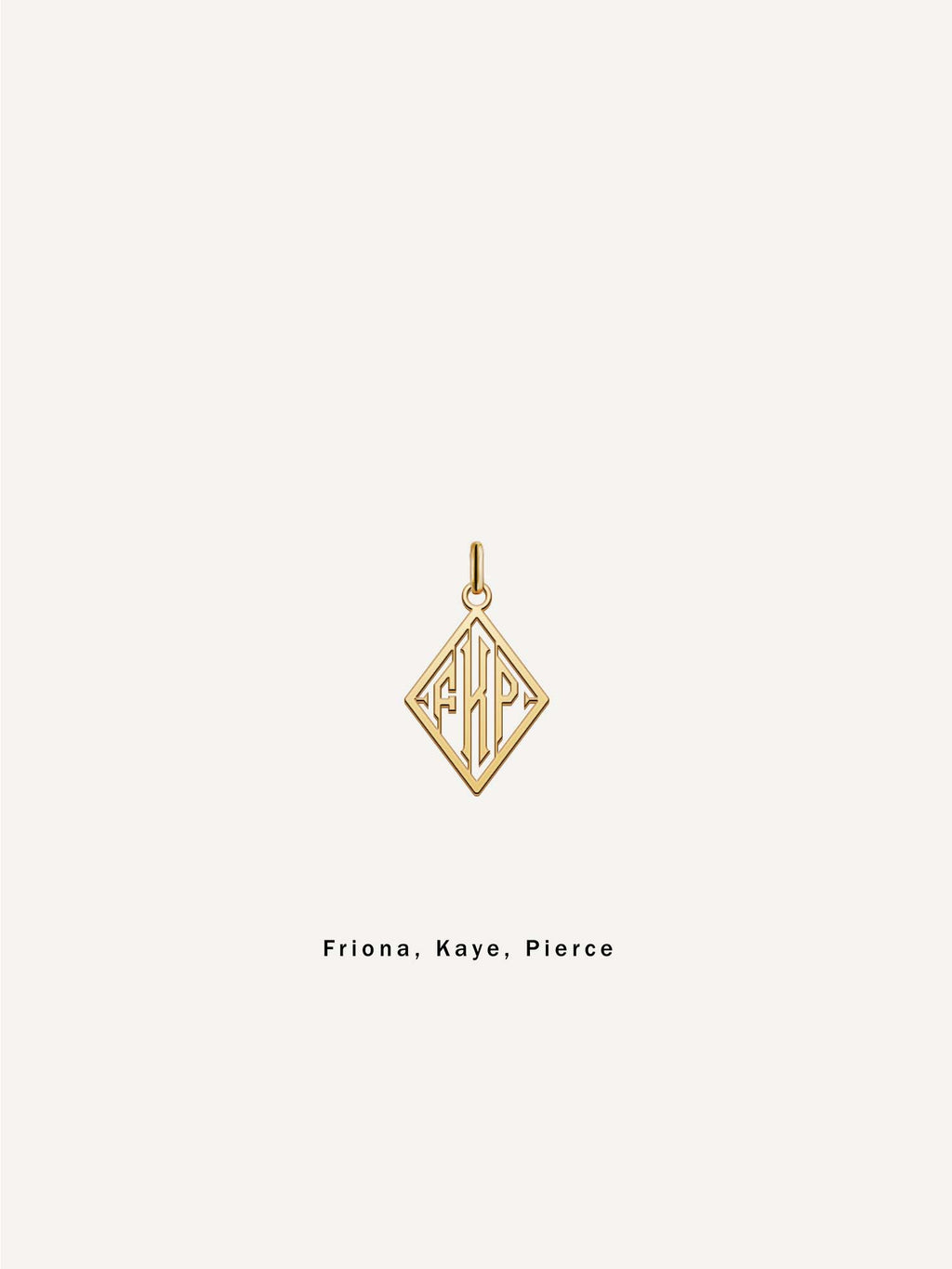 18k Gold Triad Pendant