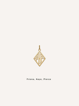 18k Gold Triad Pendant