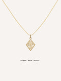 18k Gold Triad Necklace