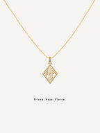 18k Gold Triad Necklace