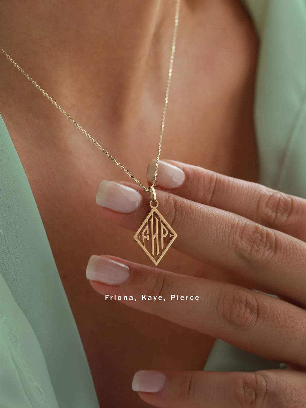 18k Gold Triad Necklace