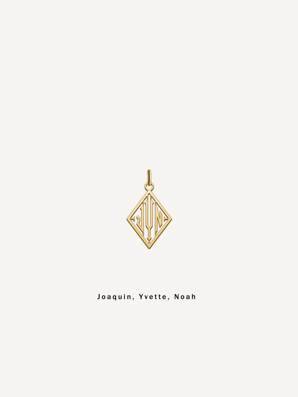 18k Gold Triad Pendant
