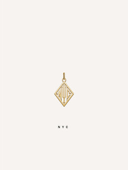18k Gold Triad Pendant