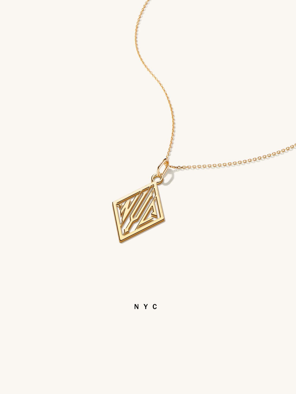 18k Gold Triad Necklace
