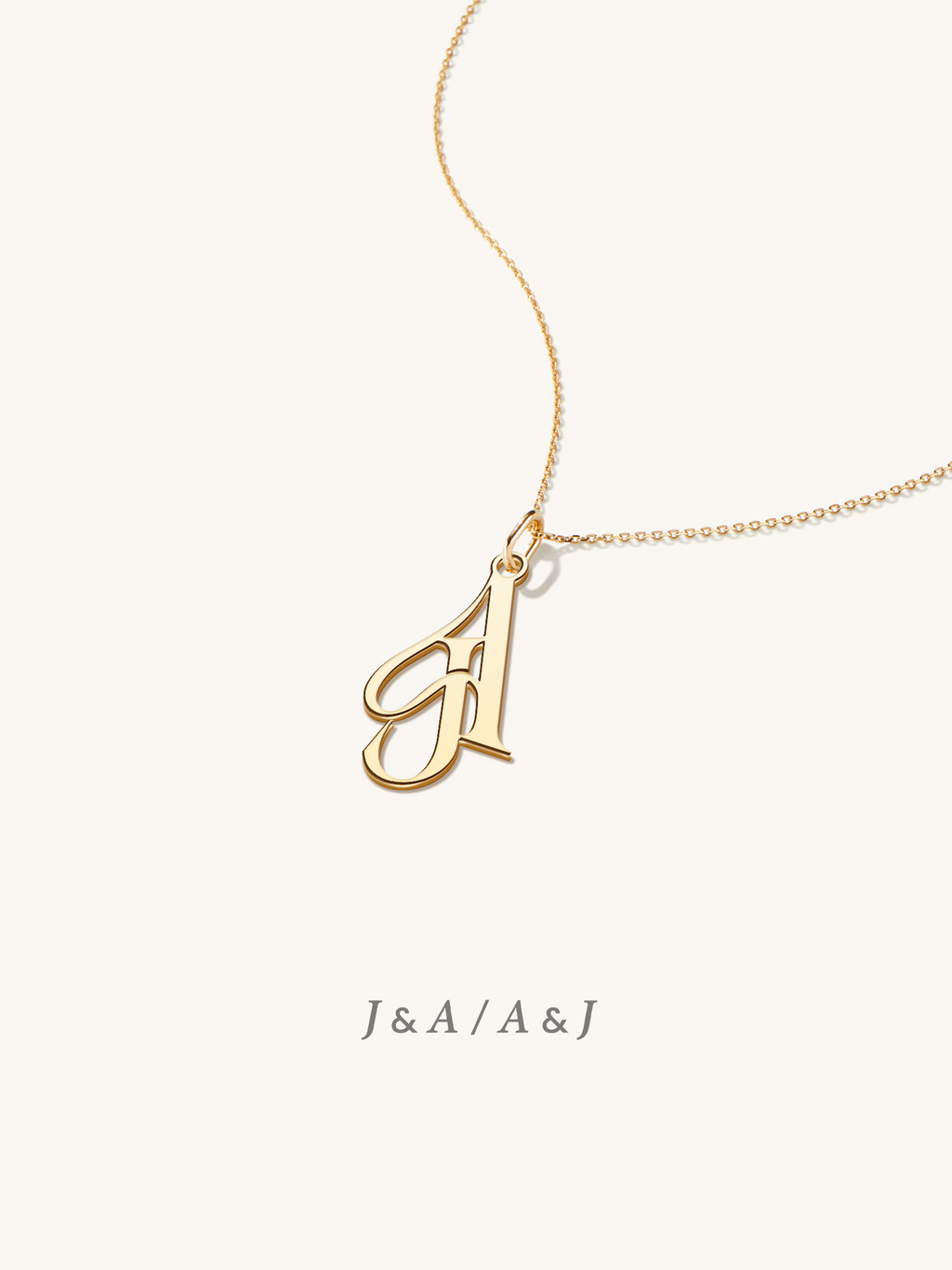 Initials Monogram Necklace