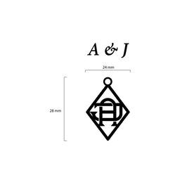 Entwine Bond: Two Initials Necklace