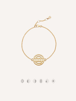 18k Gold Monogram Bracelet