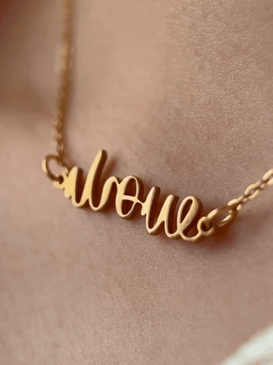 Love Mom Ambigram Necklace