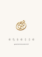 18k Gold Monogram Pendant