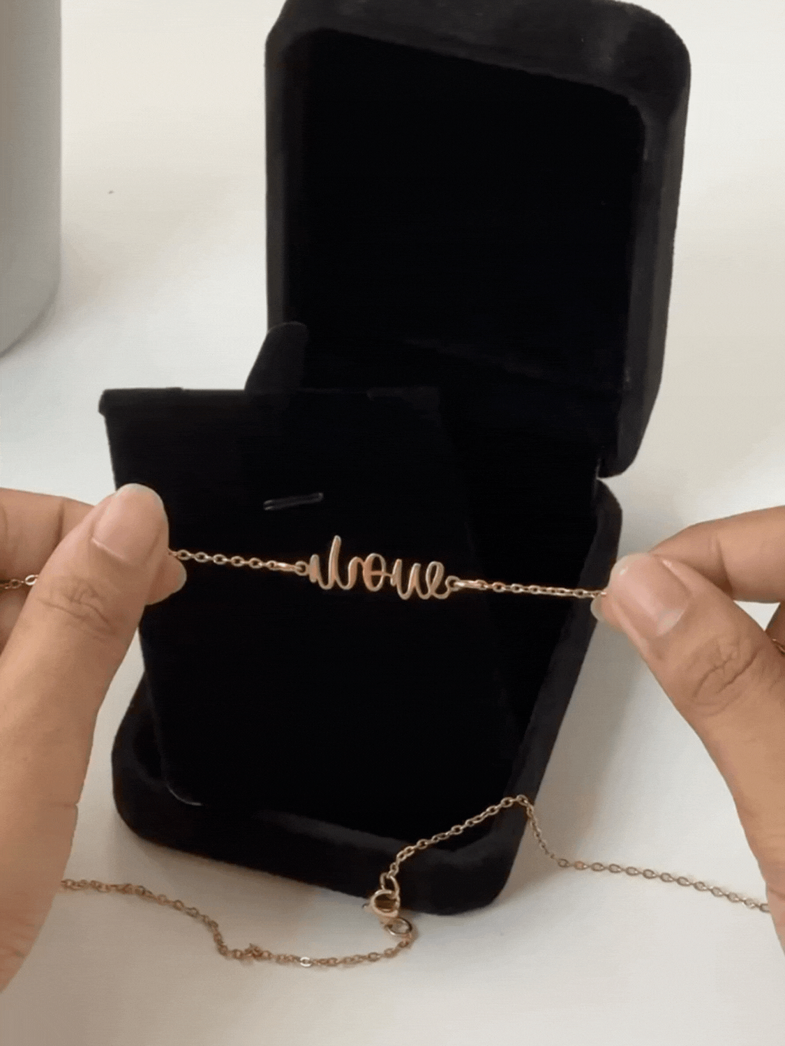Love Mom Ambigram Necklace