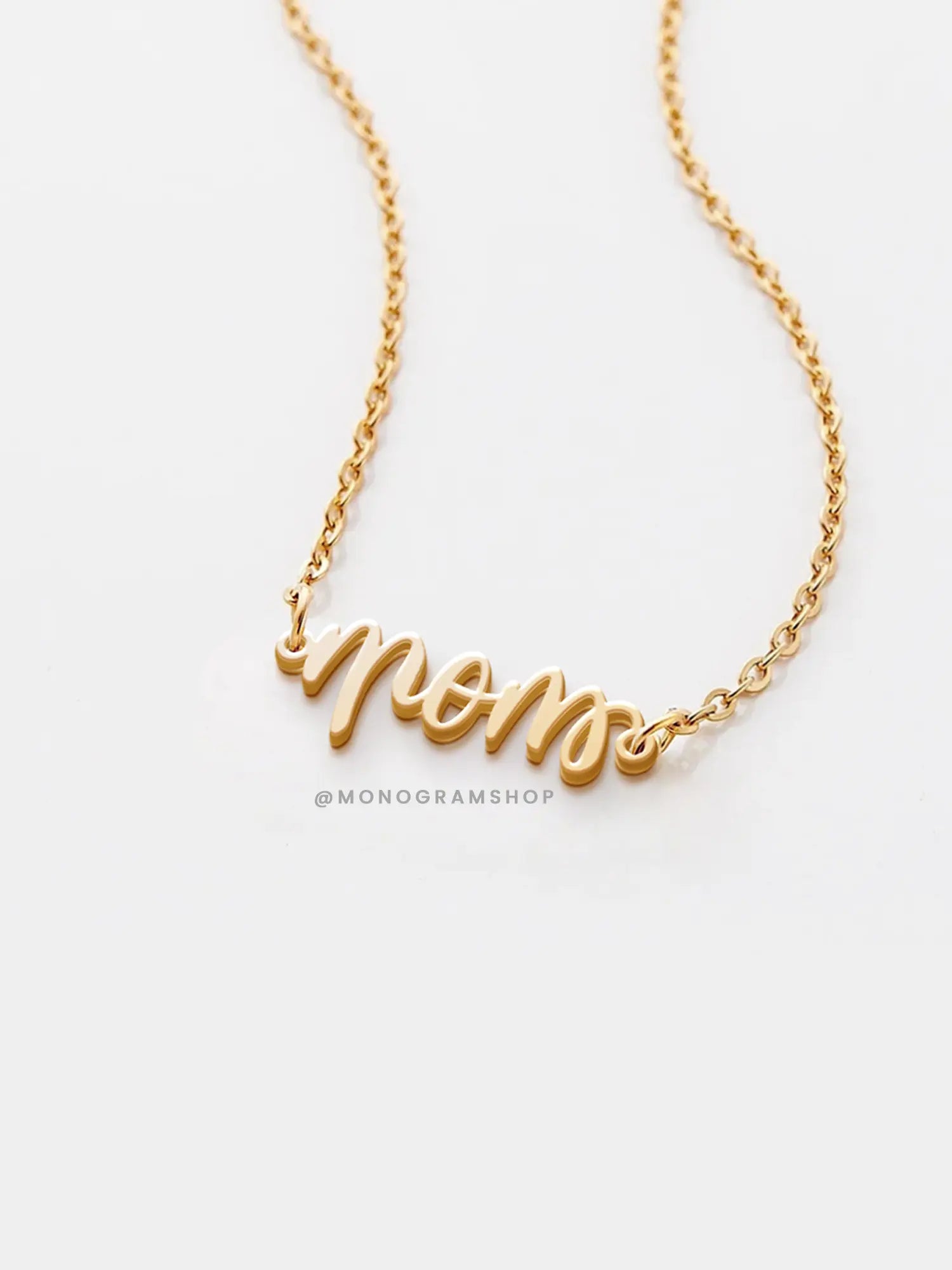 Love Mom Ambigram Necklace