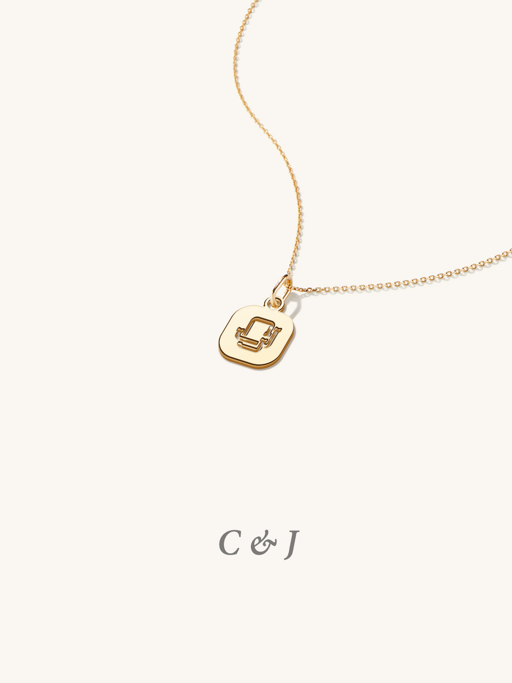 Entwine Initial Necklace V3