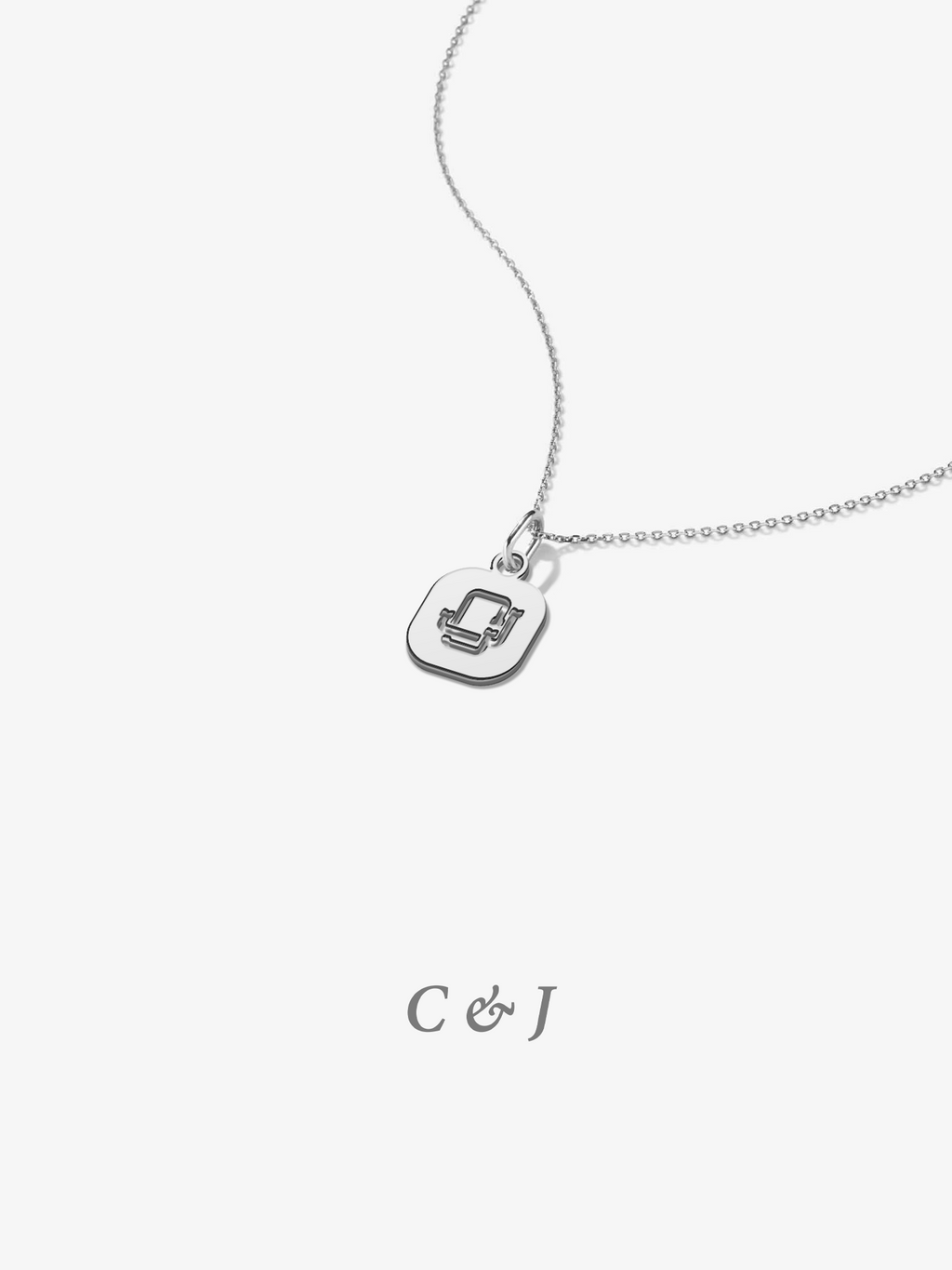 Entwine Initial Necklace V3