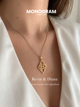 Entwine Bond: Two Initials Necklace