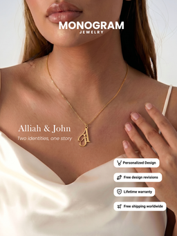 Entwine Signature: Two Initials Necklace