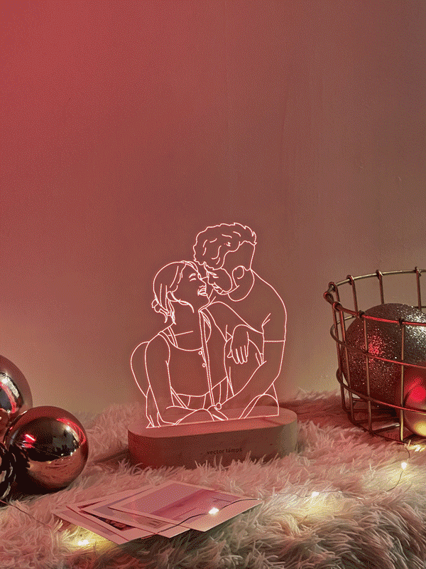 Multicolored Vector Lamp