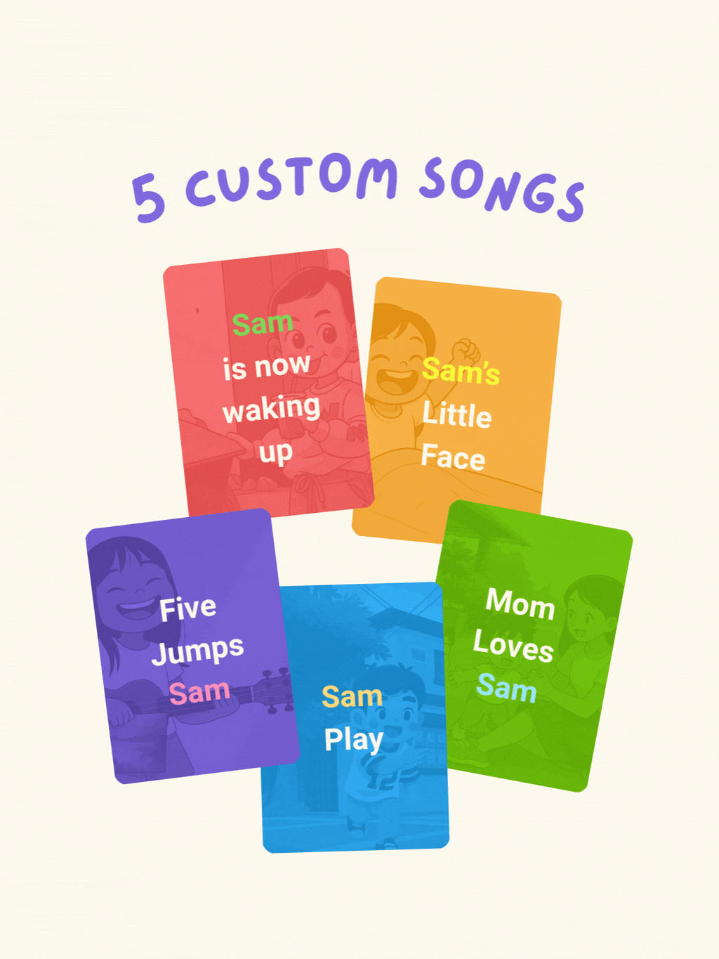5 Nursery Song (Personalized)