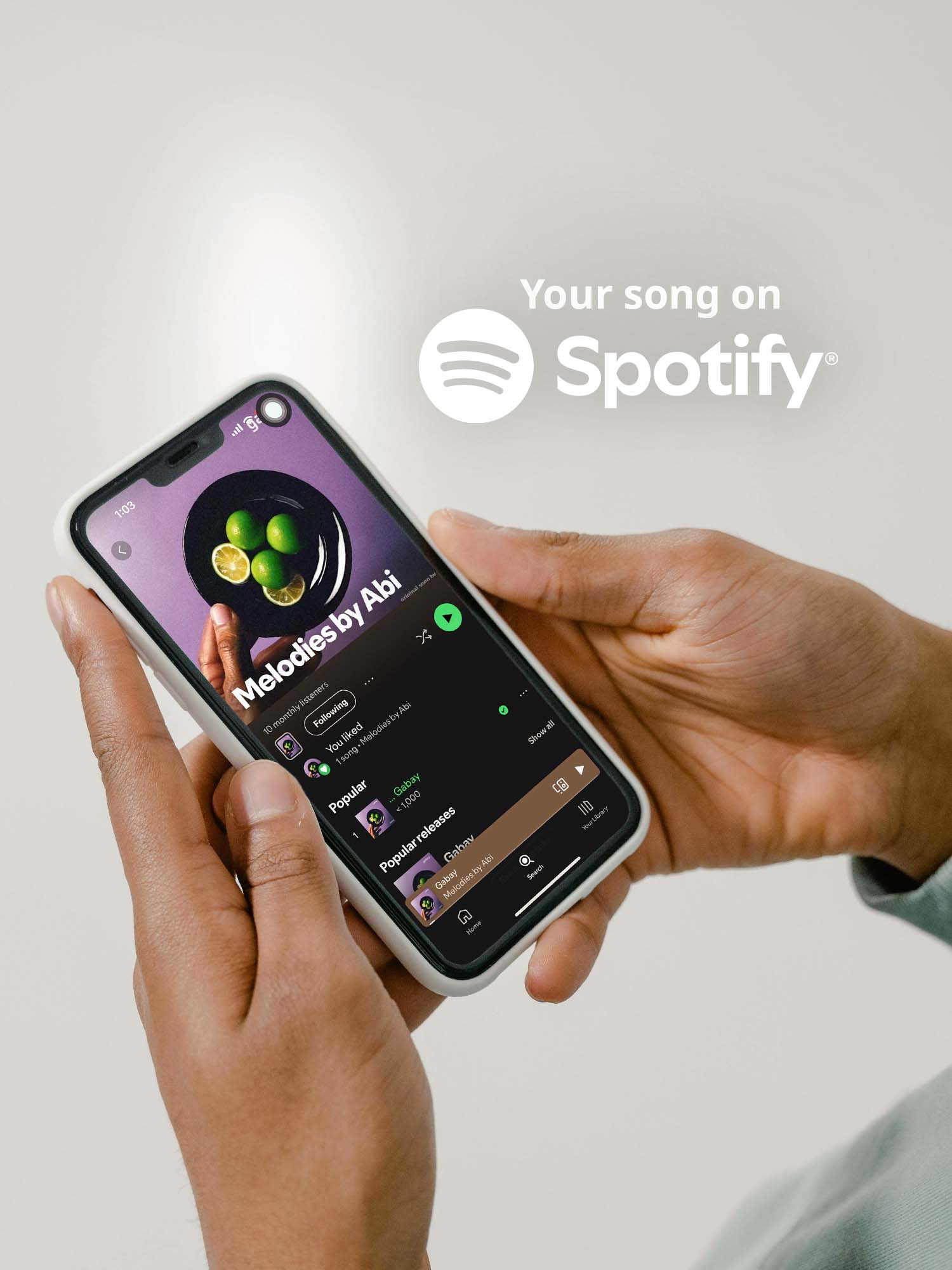 Upload on Spotify/Streaming