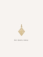 18k Gold Triad Pendant