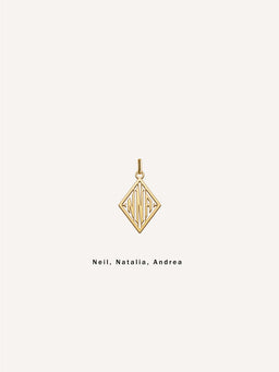 18k Gold Triad Pendant