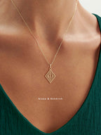 18k Gold Triad Necklace