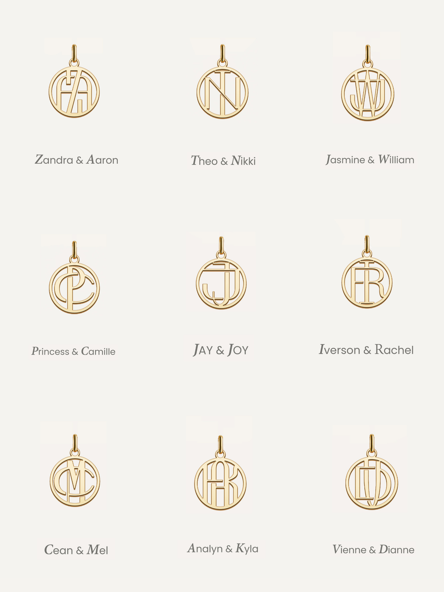 Entwine Initial Necklace