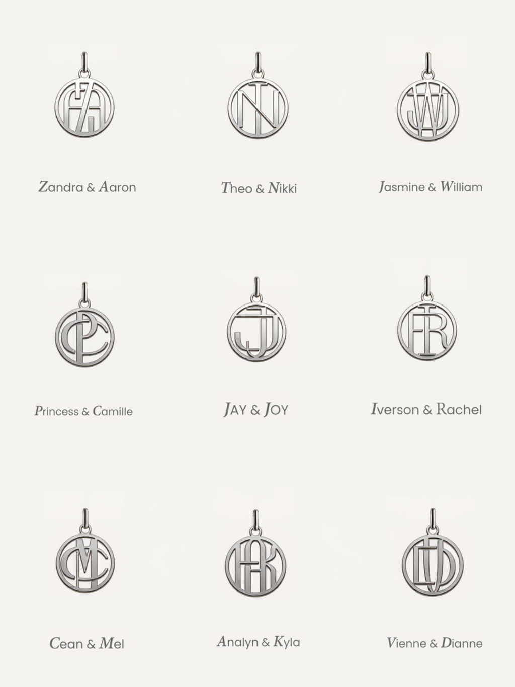 Entwine Initial Necklace