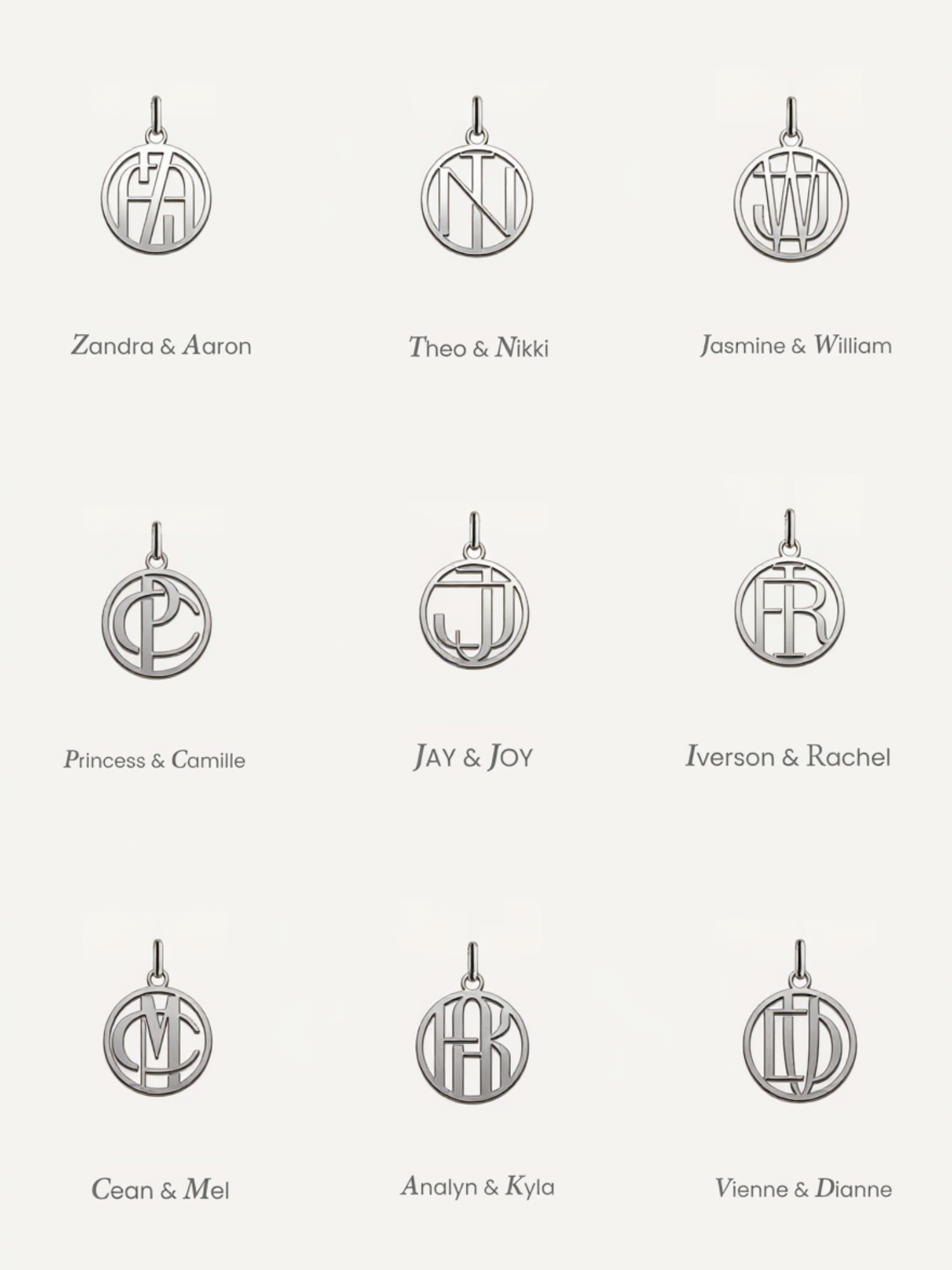 Entwine Initial Necklace