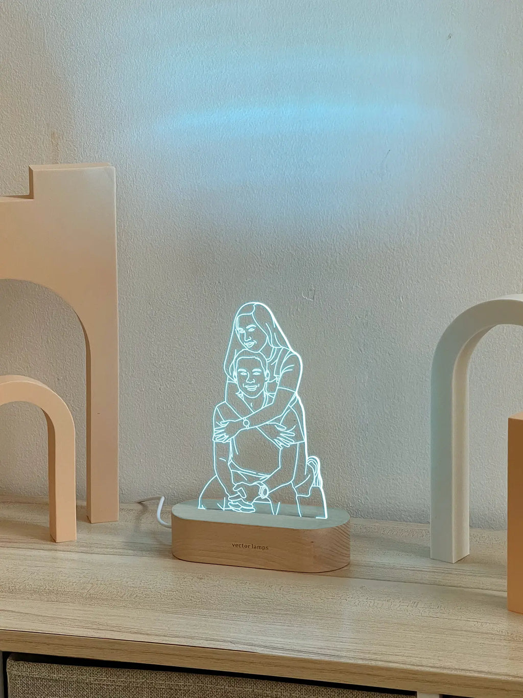 Multicolored Vector Lamp