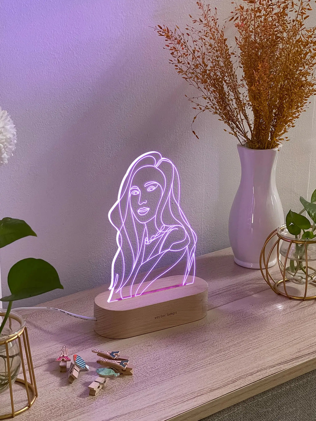 Multicolored Vector Lamp