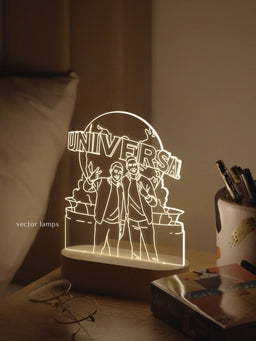 Oval Vector Lamp QR
