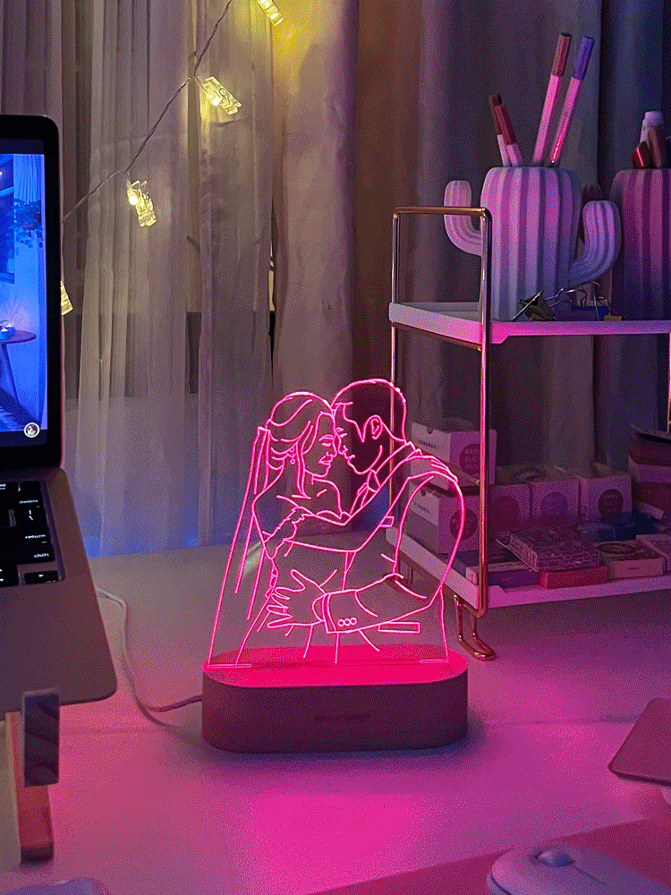 Multicolored Vector Lamp