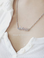 Love Mom Ambigram Necklace