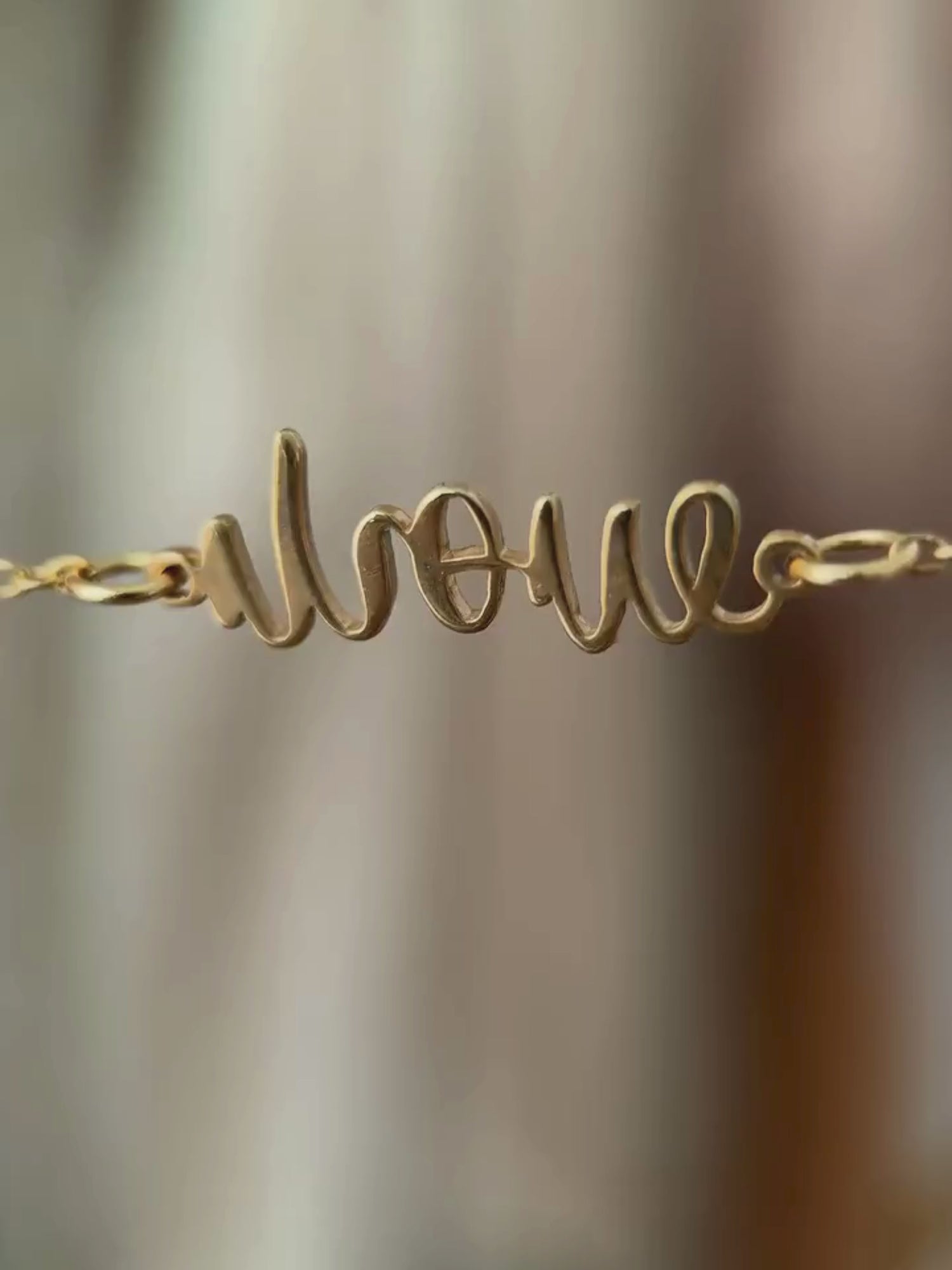 Love Mom Ambigram Necklace